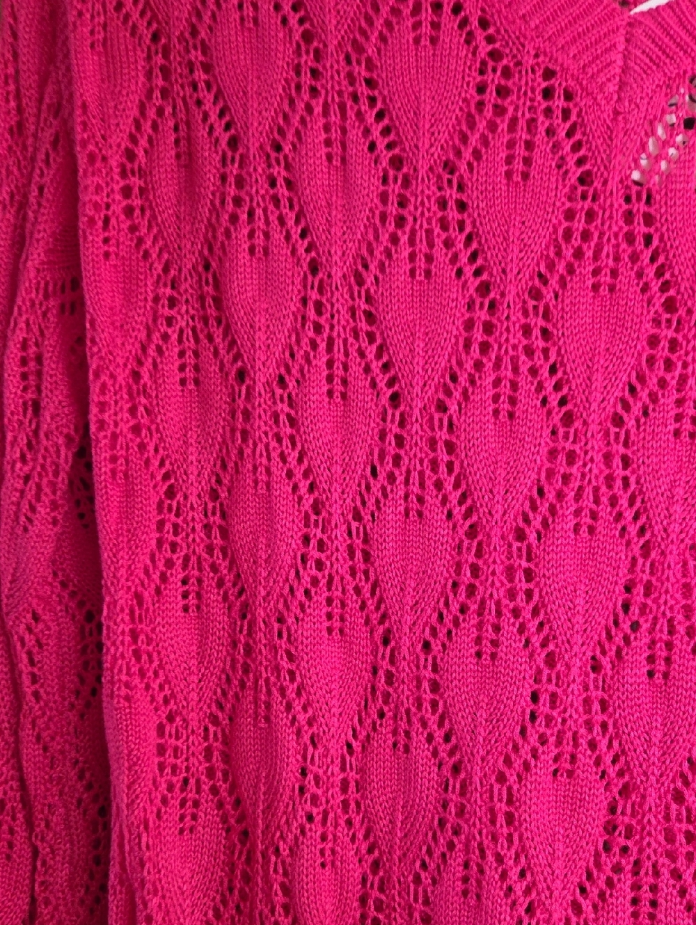 Pink Vneck Lightweight Sweater...size Sm - Picture 3 of 4